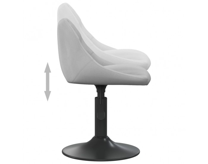 Sonata H Бар табуретка, светлосива, кадифе Sonata H Бар табуретка, светлосива, кадифе