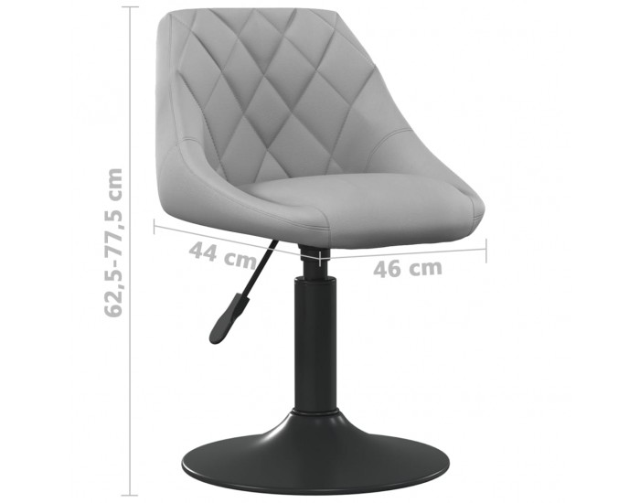 Sonata H Бар табуретка, светлосива, кадифе Sonata H Бар табуретка, светлосива, кадифе