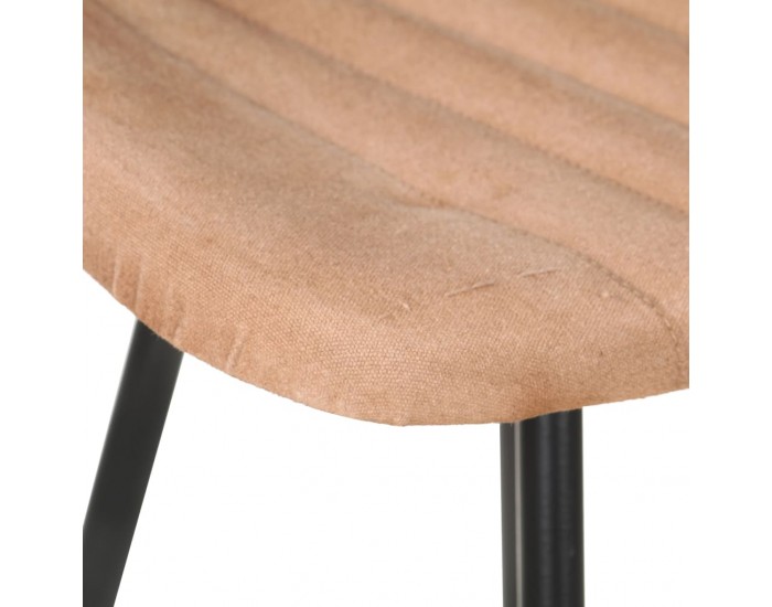 Sonata H Бар табуретки, 4 бр, кафяви, естествена кожа