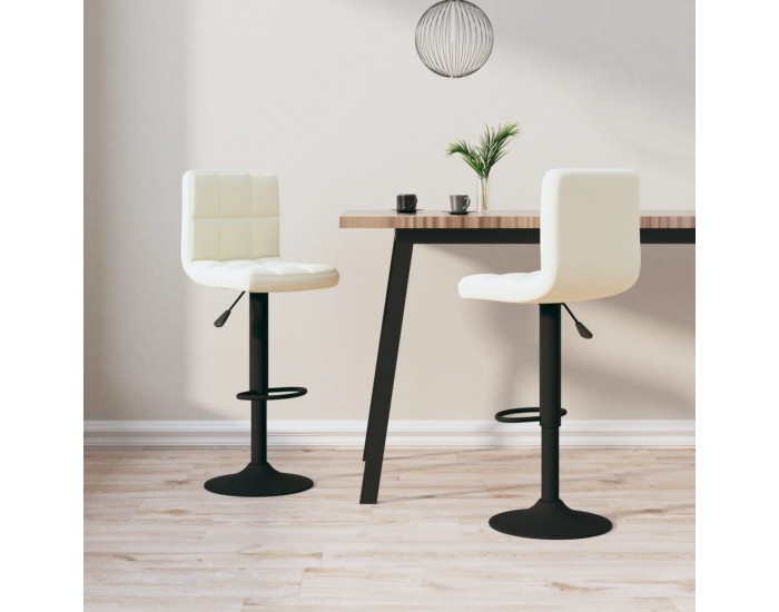Sonata H Бар табуретки, 2 бр, кремави, кадифе Sonata H Бар табуретки, 2 бр, кремави, кадифе