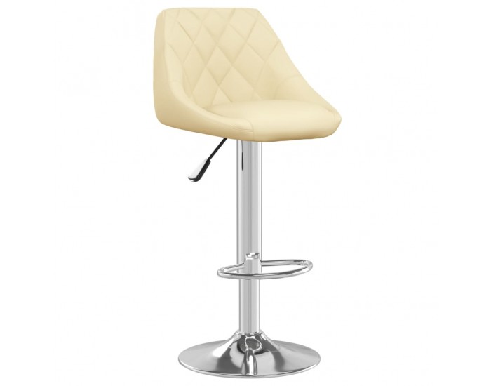 Sonata H Бар табуретки, 2 бр, кремави, изкуствена кожа