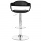 Sonata H Бар табуретка, черна, изкуствена кожа