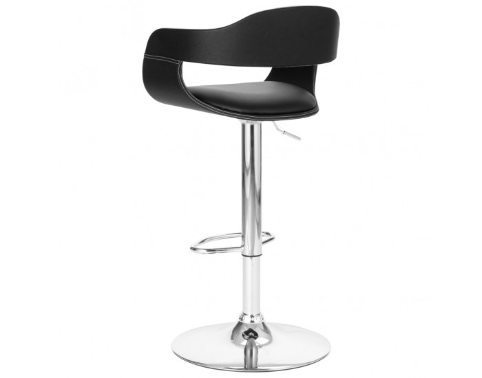 Sonata H Бар табуретка, черна, изкуствена кожа