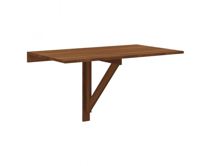 Sonata H Сгъваема стенна маса кафяв дъб 100x60x56 см инженерно дърво