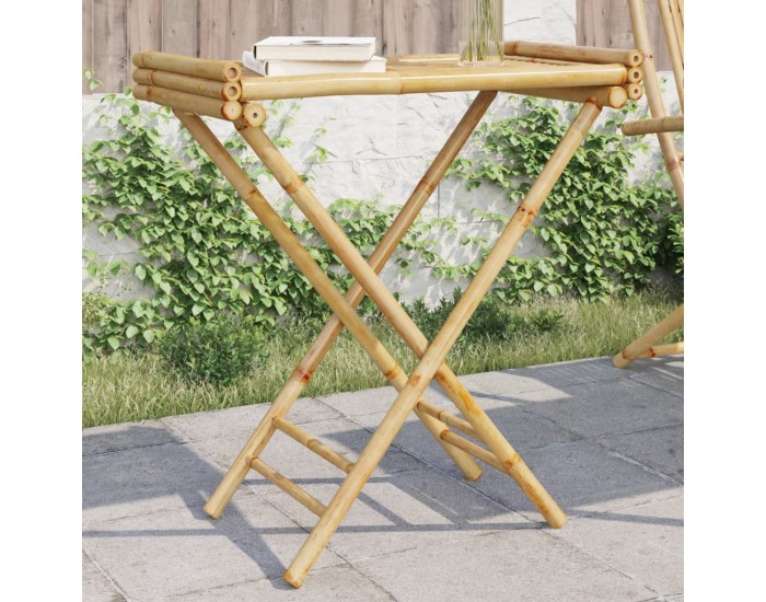 Sonata H Сгъваема маса с табла 70,5x42,5x80 см бамбук