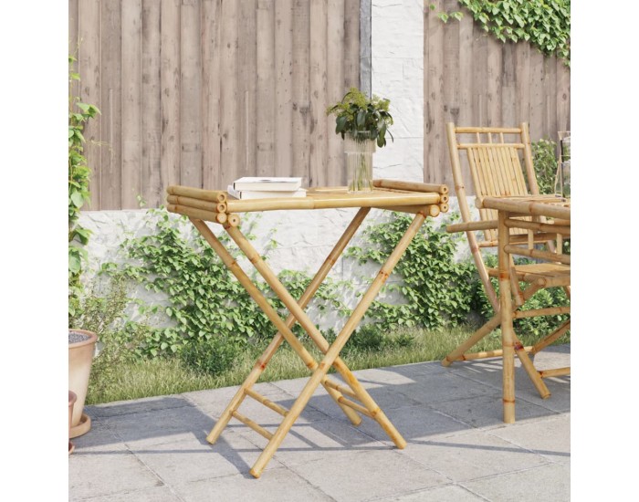 Sonata H Сгъваема маса с табла 70,5x42,5x80 см бамбук