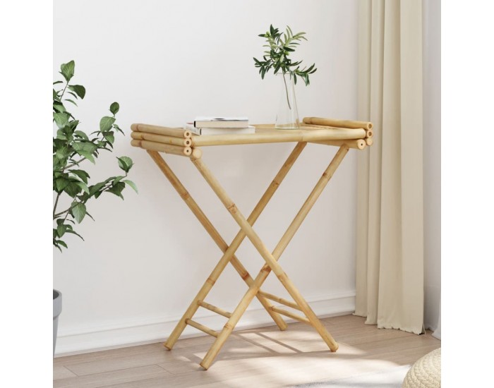 Sonata H Сгъваема маса с табла 70,5x42,5x80 см бамбук