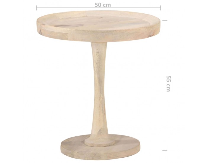 Sonata H Странична маса Ø50x55 см мангово дърво масив