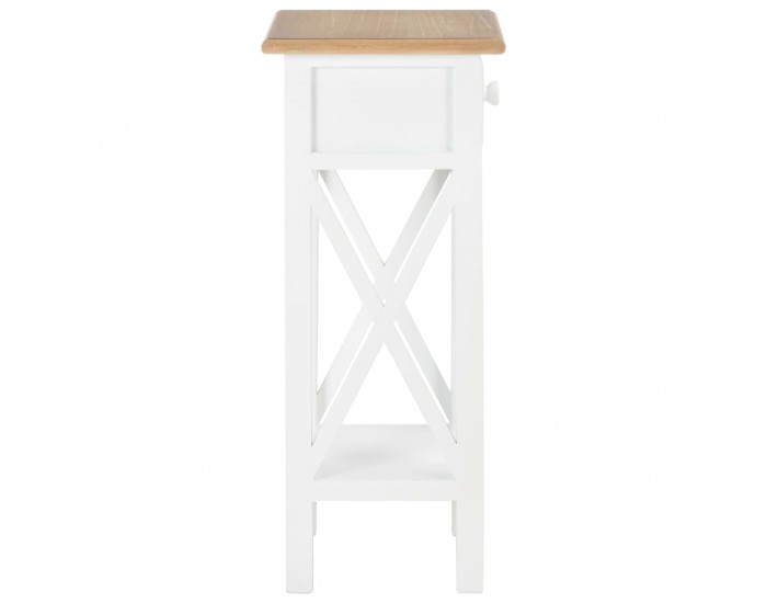 Sonata H Помощна маса, бяла, 27x27x65,5 см, дървена