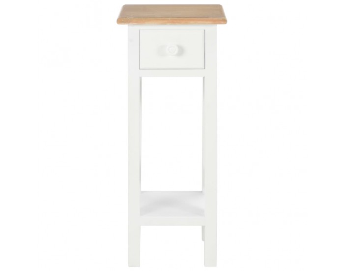 Sonata H Помощна маса, бяла, 27x27x65,5 см, дървена