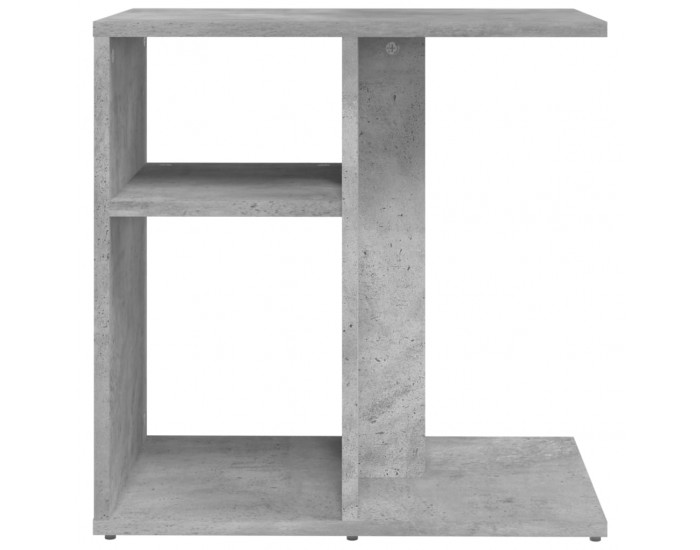 Sonata H Странична маса, бетонно сива, 50x30x50 см, инженерно дърво