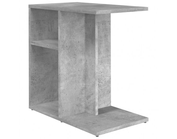 Sonata H Странична маса, бетонно сива, 50x30x50 см, инженерно дърво