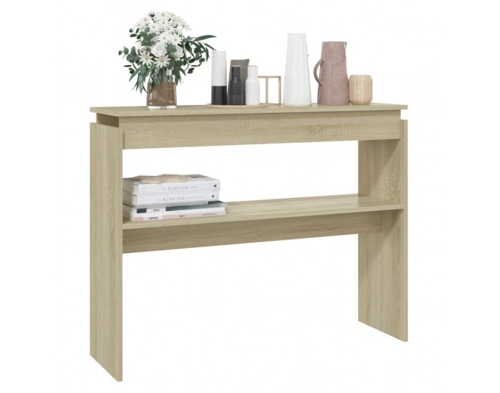 Sonata H Конзолна маса, дъб сонома, 102x30x80 см, инженерно дърво