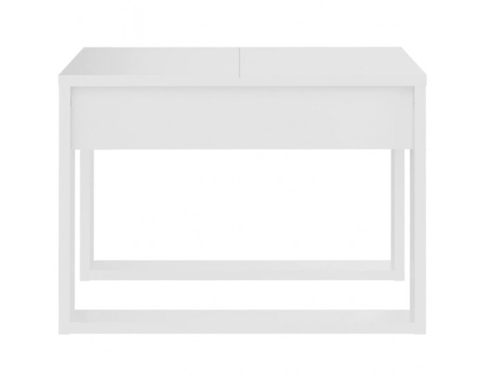 Sonata H Странична маса, бяла, 50x50x35 см, инженерно дърво