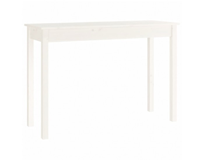 Sonata H Конзолна маса бяла 110x40x75 см борово дърво масив