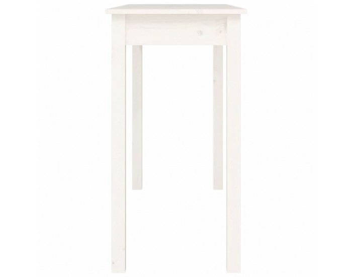 Sonata H Конзолна маса бяла 110x40x75 см борово дърво масив
