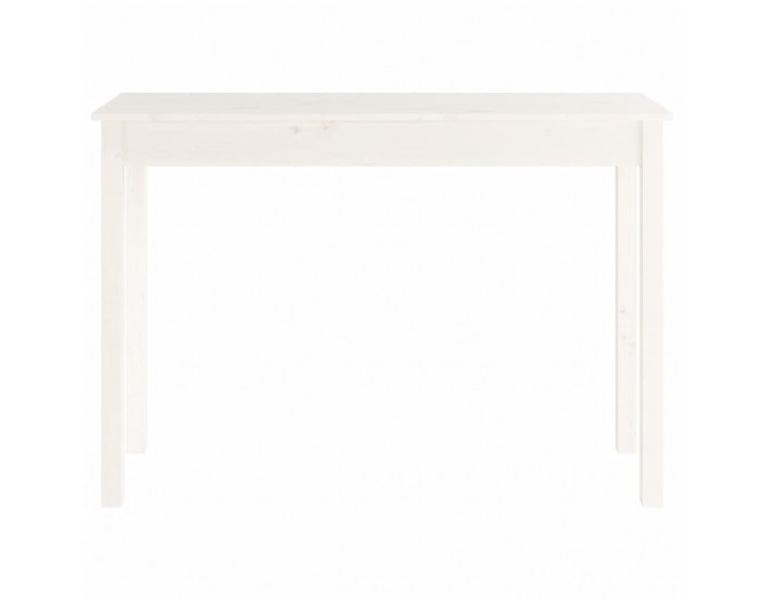 Sonata H Конзолна маса бяла 110x40x75 см борово дърво масив