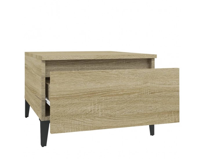 Sonata H Странични маси, 2 бр, Дъб сонома, 50x46x35 см, инженерно дърво