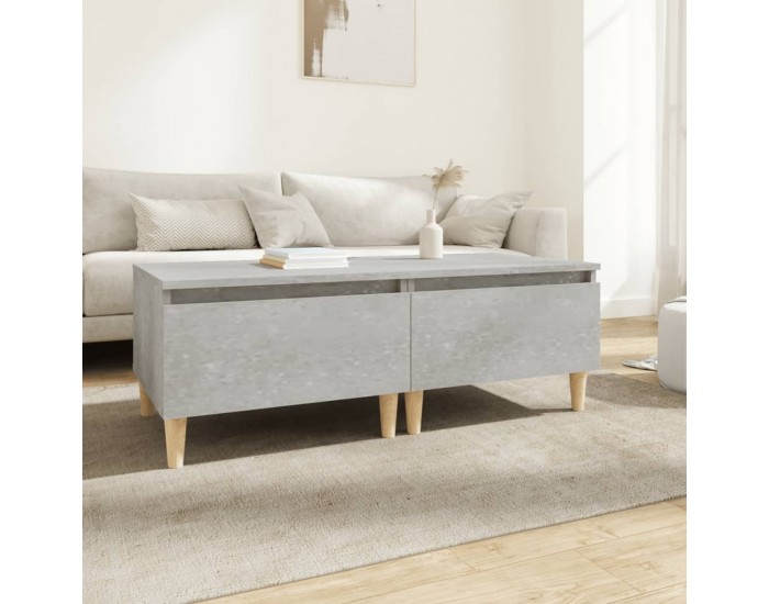 Sonata H Странични маси, 2 бр, бетонно сиво, 50x46x35см, инженерно дърво