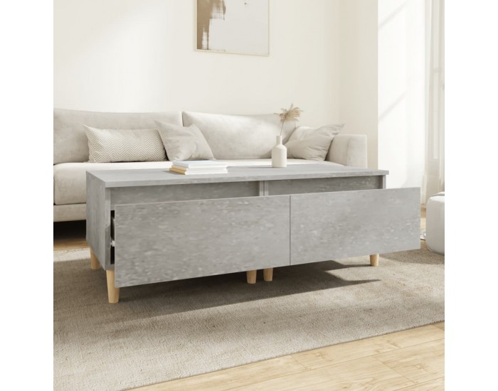 Sonata H Странични маси, 2 бр, бетонно сиво, 50x46x35см, инженерно дърво