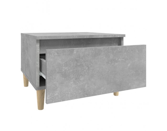 Sonata H Странични маси, 2 бр, бетонно сиво, 50x46x35см, инженерно дърво