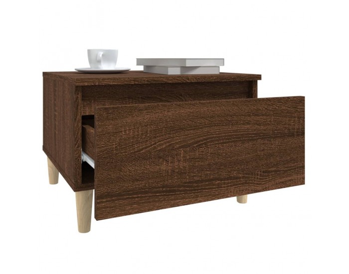 Sonata H Странична маса, кафяв дъб, 50x46x35 см, инженерно дърво