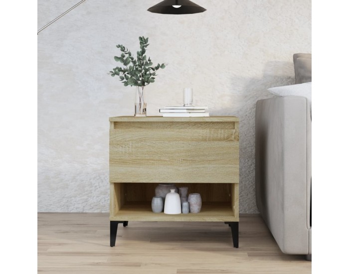 Sonata H Странична маса, Дъб сонома, 50x46x50 см, инженерно дърво