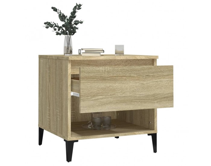 Sonata H Странична маса, Дъб сонома, 50x46x50 см, инженерно дърво