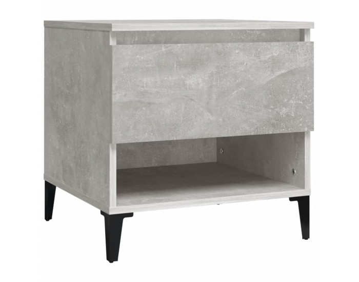 Sonata H Странична маса, бетонно сива, 50x46x50 см, инженерно дърво