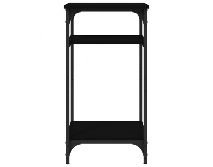 Sonata H Странична маса, черна, 40x30x75 см, инженерно дърво