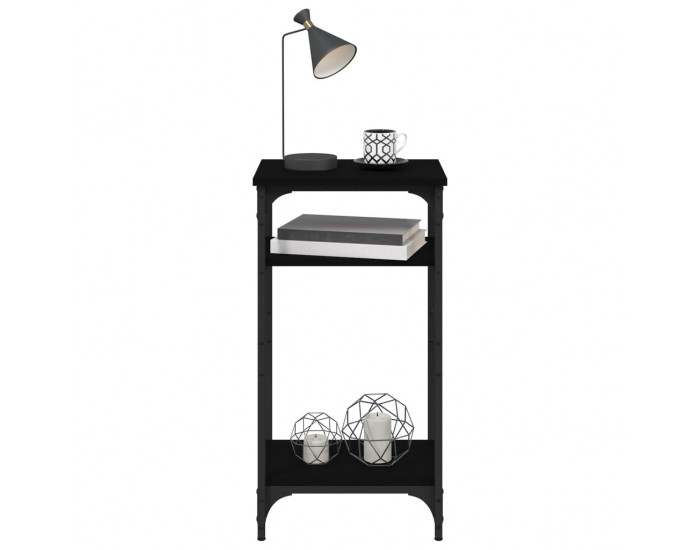 Sonata H Странична маса, черна, 40x30x75 см, инженерно дърво