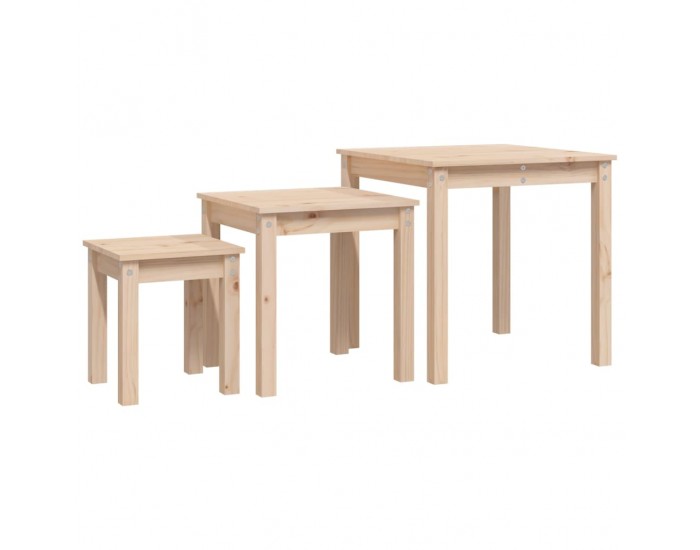 Sonata H Стифиращи маси, 3 бр, бор масив