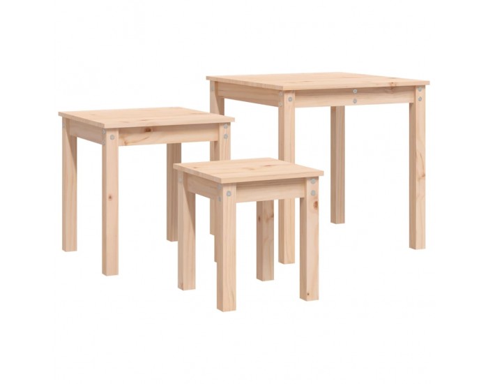Sonata H Стифиращи маси, 3 бр, бор масив