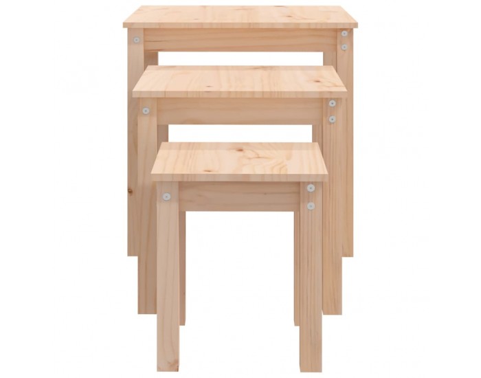 Sonata H Стифиращи маси, 3 бр, бор масив