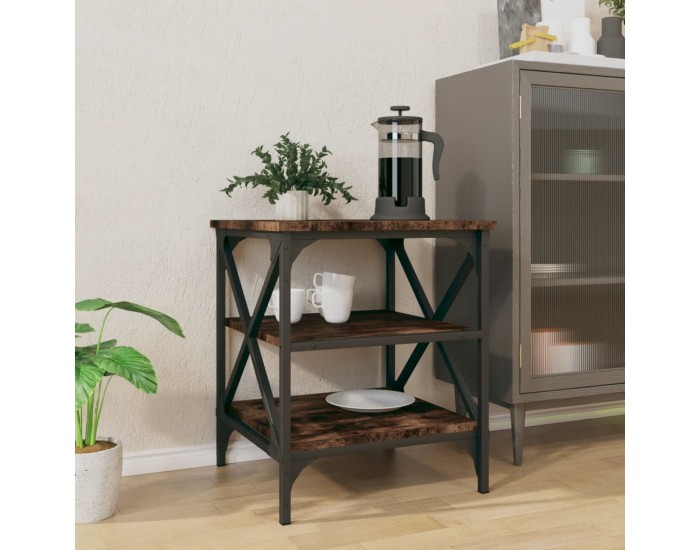 Sonata H Странична маса, опушен дъб, 40x42x50 см, инженерно дърво