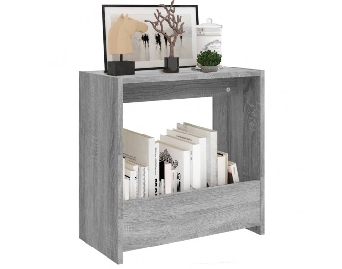 Sonata H Странична маса, cив сонома, 50x26x50 см, инженерно дърво