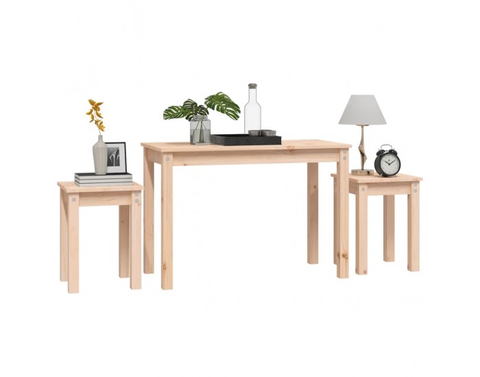 Sonata H Стифиращи маси, 3 бр, бор масив