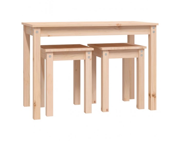 Sonata H Стифиращи маси, 3 бр, бор масив