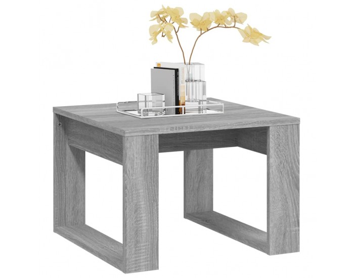 Sonata H Странична маса, cив сонома, 50x50x35 см, инженерно дърво