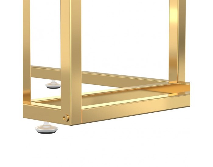 Sonata H Странична маса за компютър, черна, 50x35x65 см, закалено стъкло