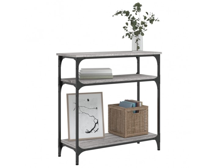 Sonata H Конзолна маса, сив сонома, 75x29x75 см, инженерно дърво