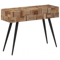 Sonata H Конзолна маса 110x34x80 см масивно регенерирано тиково дърво - Холни маси