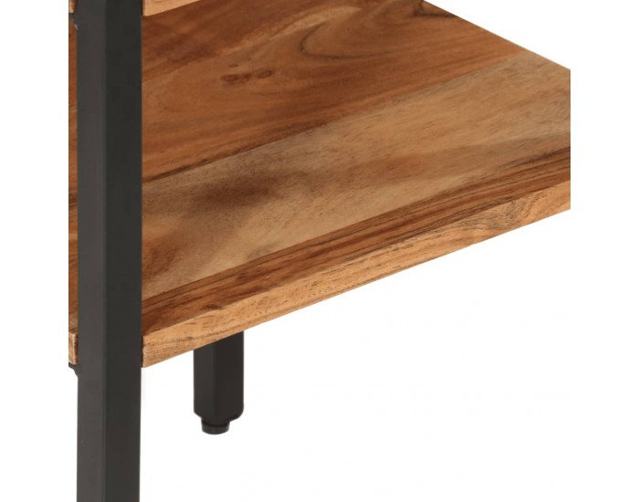 Sonata H Помощна маса 35x35x45 см масивно дърво акация и желязо