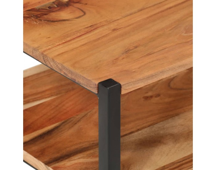 Sonata H Помощна маса 35x35x45 см масивно дърво акация и желязо