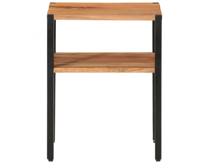 Sonata H Помощна маса 35x35x45 см масивно дърво акация и желязо