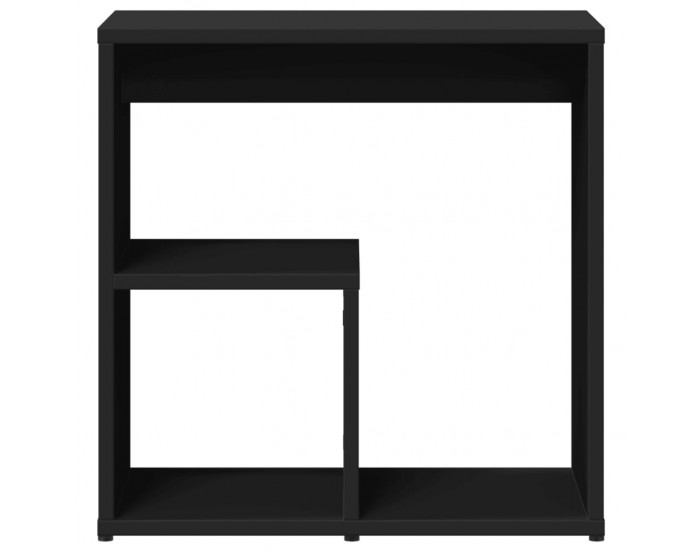 Sonata H Странична маса, черна, 50x30x50 см, инженерно дърво