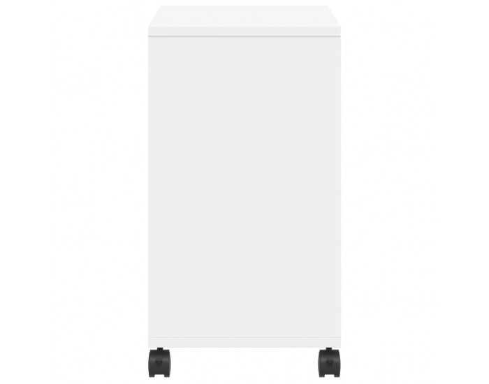 Sonata H Помощна маса с колелца бяла 50x30x55 см инженерно дърво