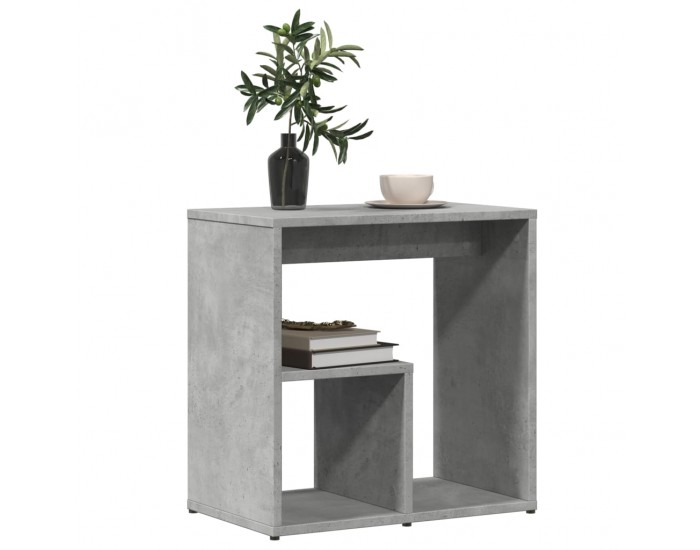 Sonata H Странични маси 2 бр бетонно сиво 50x30x50 см инженерно дърво