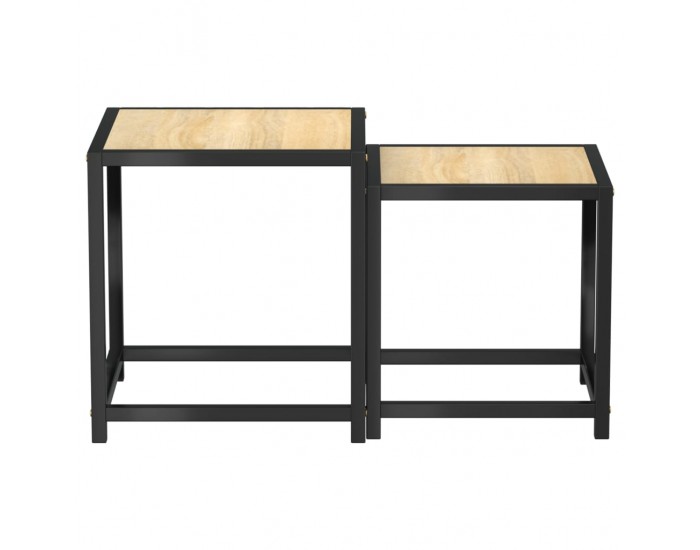 Sonata H Маси за чай, 2 бр, МДФ, дъб сонома