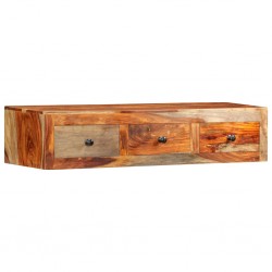 Sonata H Конзолна маса със стенен монтаж, 100x25x20 см, шишам масив - Холни маси